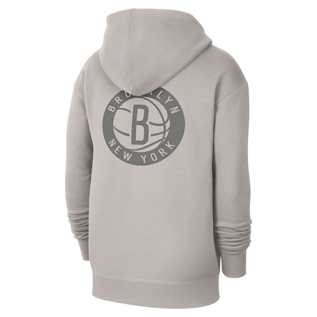 Brooklyn Nets Jordan Brand Courtside Statement Edition Pullover Hoodie Heather Gray