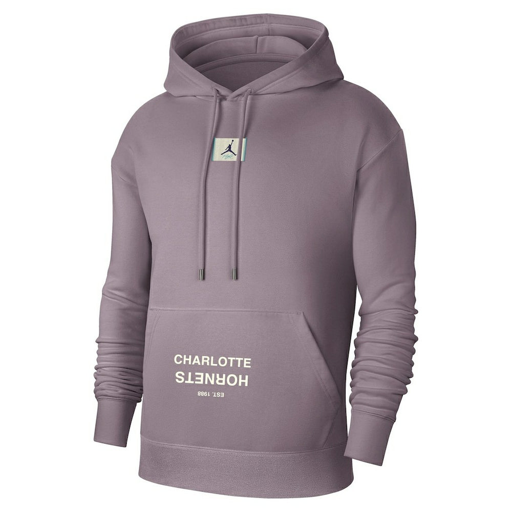 Charlotte Hornets Jordan Brand Courtside Statement Edition Pullover Hoodie Purple