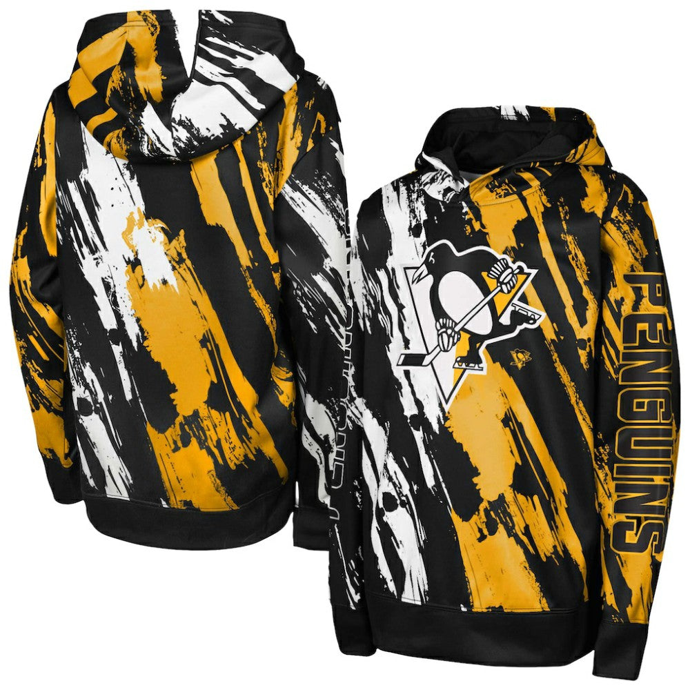 NHL Pittsburgh Penguins Preschool Master Snipe Pullover Hoodie - Black