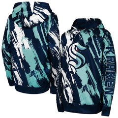 NHL Seattle Kraken Preschool Master Snipe Pullover Hoodie - Deep Sea Blue
