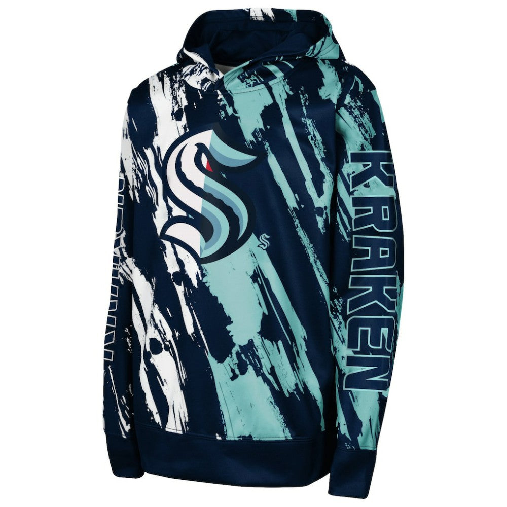 NHL Seattle Kraken Preschool Master Snipe Pullover Hoodie - Deep Sea Blue