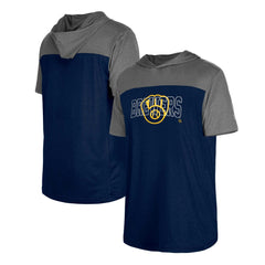 Milwaukee Brewers New Era Active Brushed Hoodie T-Shirt - Navy Hoodies
