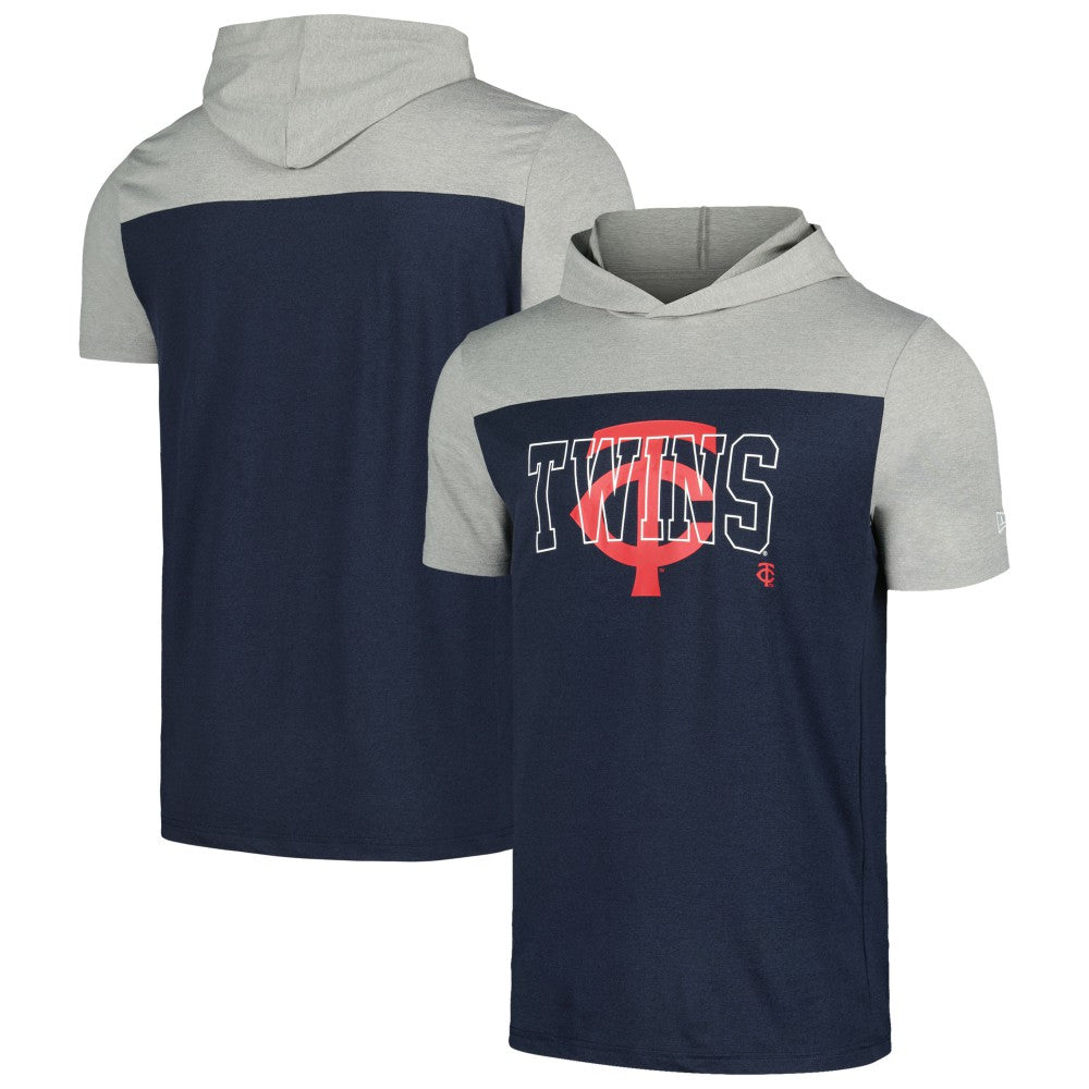 Minnesota Twins New Era Active Brushed Hoodie T-Shirt - Navy Hoodies