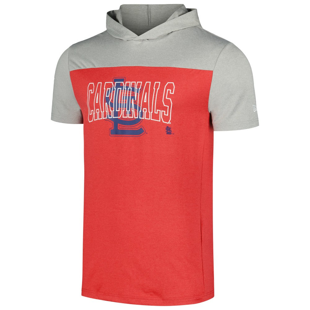 St. Louis Cardinals New Era Active Brushed Hoodie T-Shirt - Red Hoodies