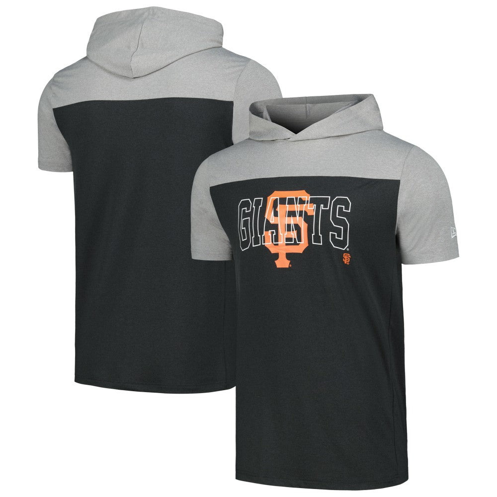 San Francisco Giants New Era Active Brushed Hoodie T-Shirt - Black Hoodies