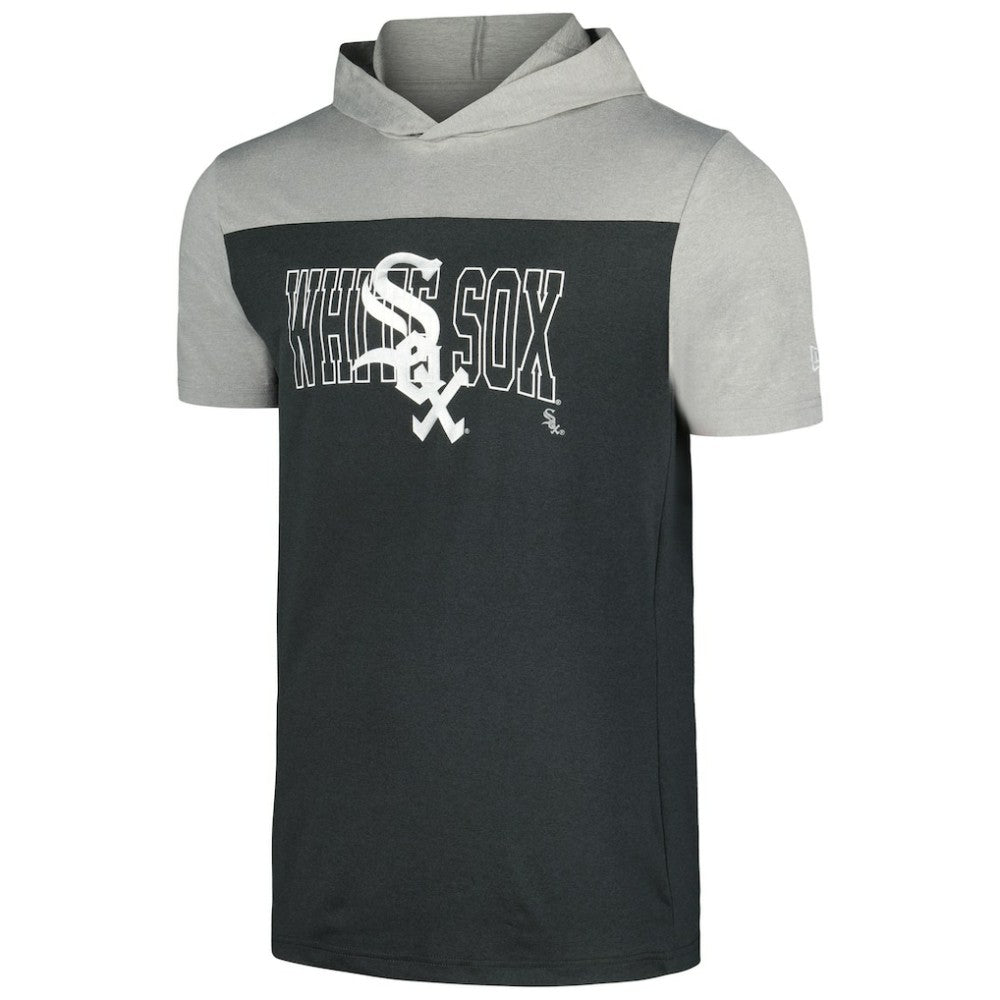 Chicago White Sox New Era Active Brushed Hoodie T-Shirt - Black Hoodies