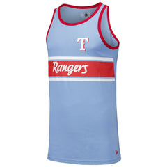 Texas Rangers New Era Jersey Ringer Tank Top - Light Blue Jerseys