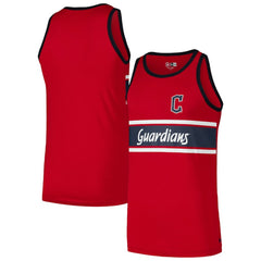 Cleveland Guardians New Era Jersey Ringer Tank Top - Red Jerseys
