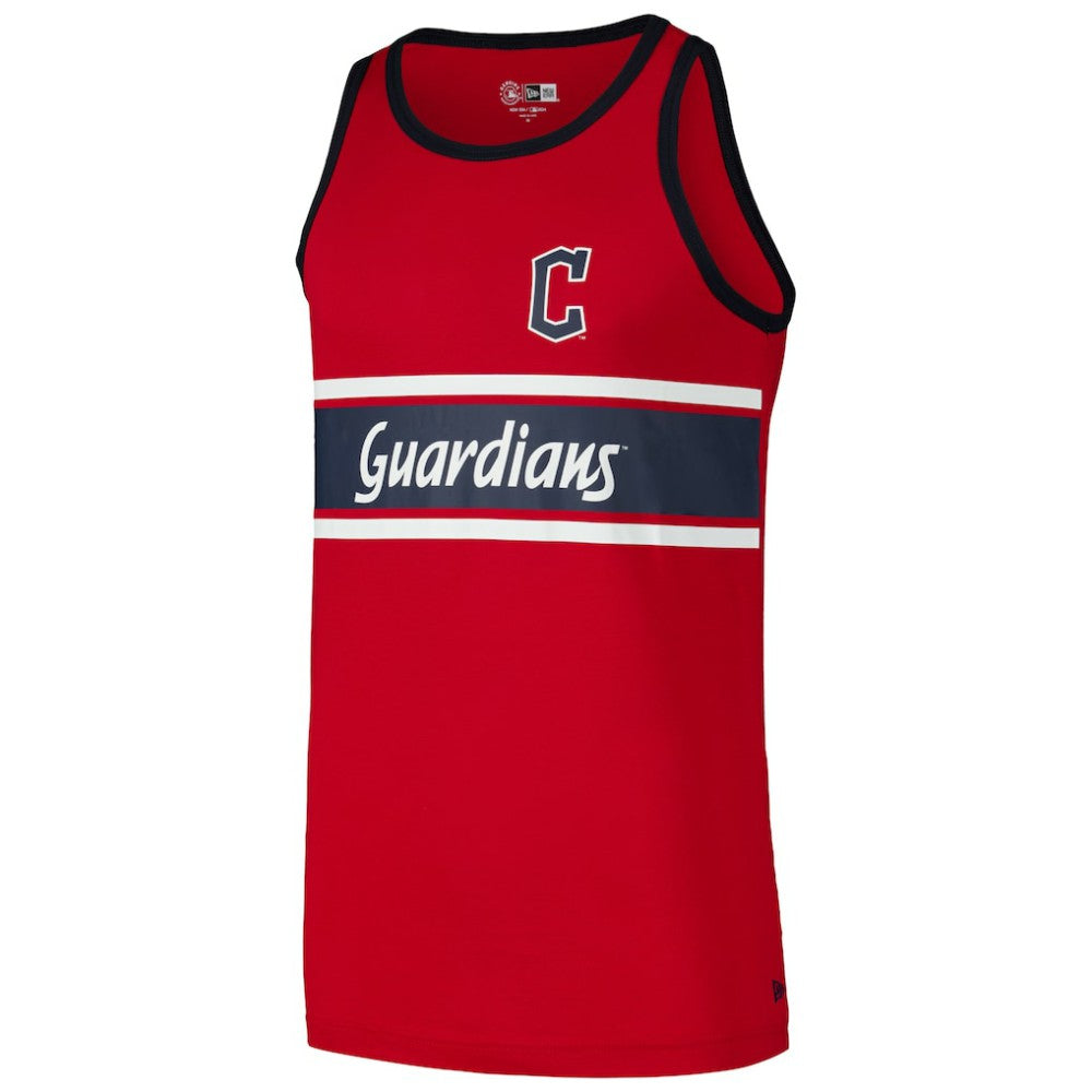 Cleveland Guardians New Era Jersey Ringer Tank Top - Red Jerseys