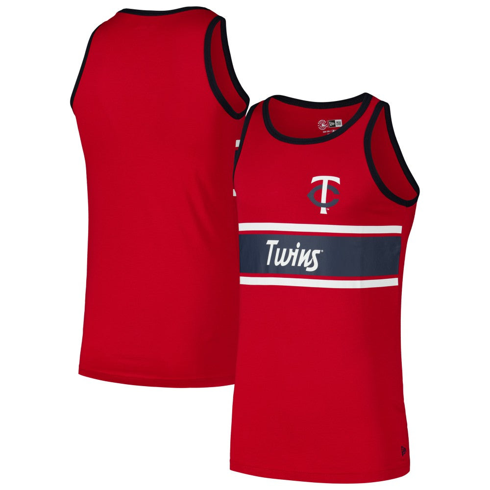 Minnesota Twins New Era Jersey Ringer Tank Top - Red Jerseys