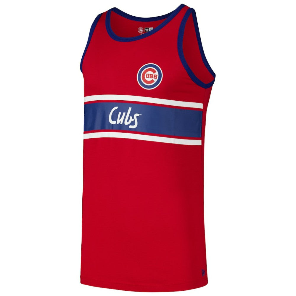 Chicago Cubs New Era Jersey Ringer Tank Top - Red Jerseys