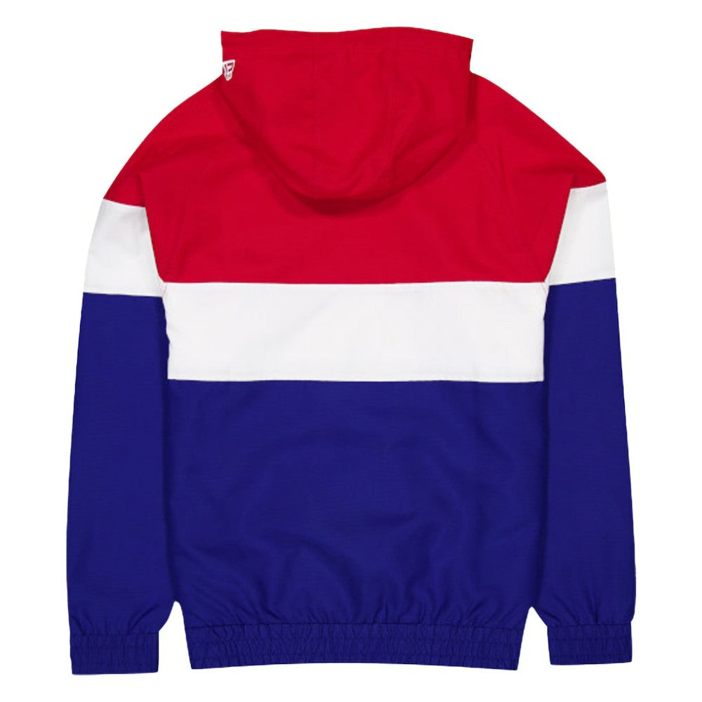 Atlanta Braves New Era Ripstop Raglan Quarter-Zip Hoodie Windbreaker Jacket - Blue Jackets