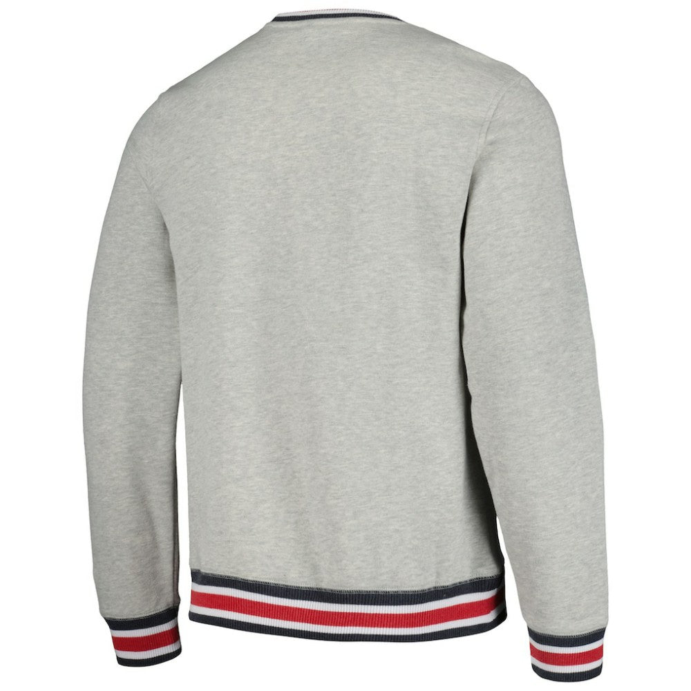 St. Louis Cardinals New Era Throwback Classic Pullover Sweatshirt - Heather Gray Pullover
