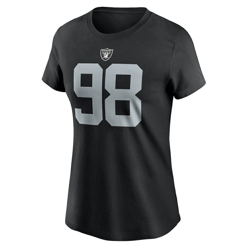 Maxx Crosby Las Vegas Raiders Women's Player Name & Number T-Shirt Black