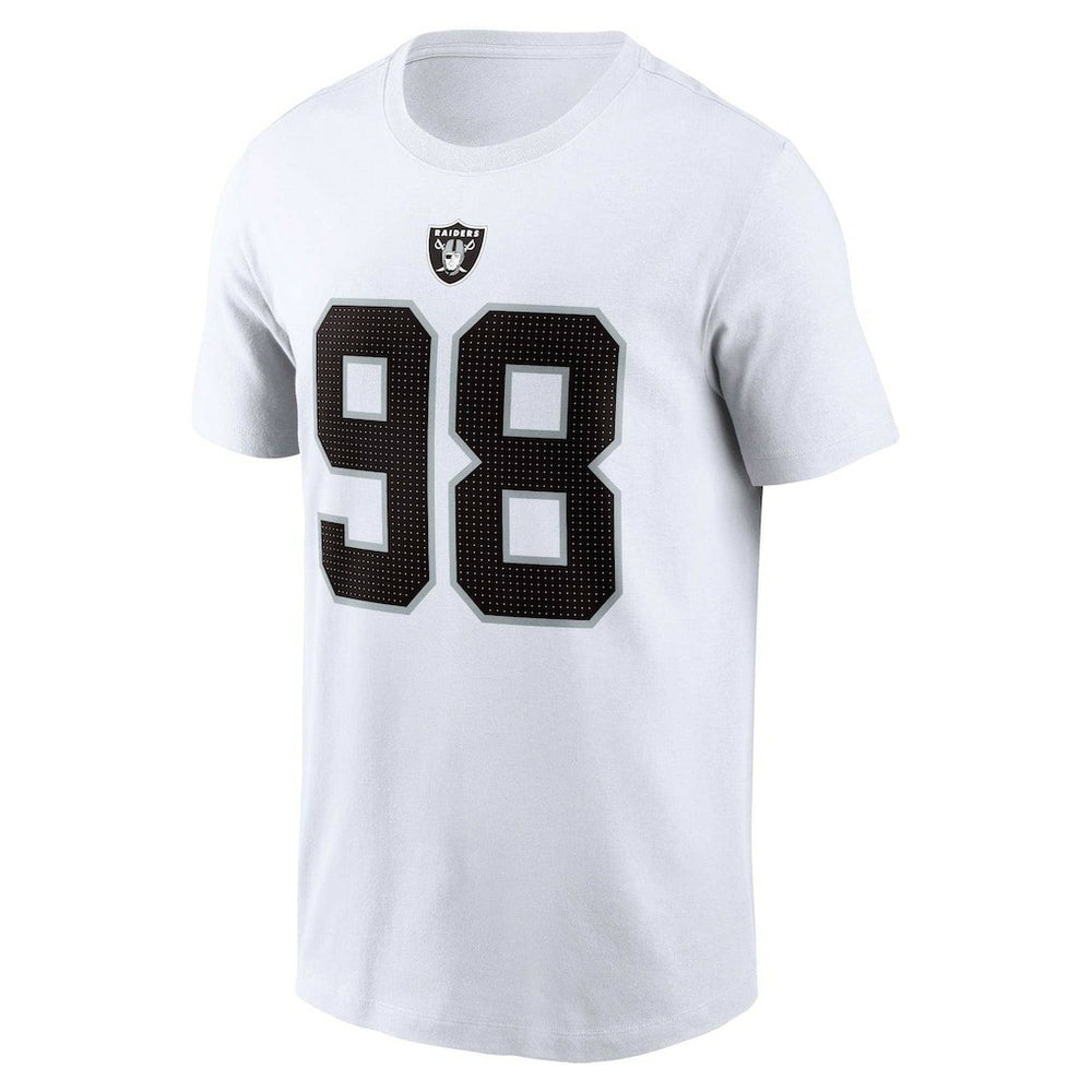 Maxx Crosby Las Vegas Raiders Player Name & Number T-Shirt White
