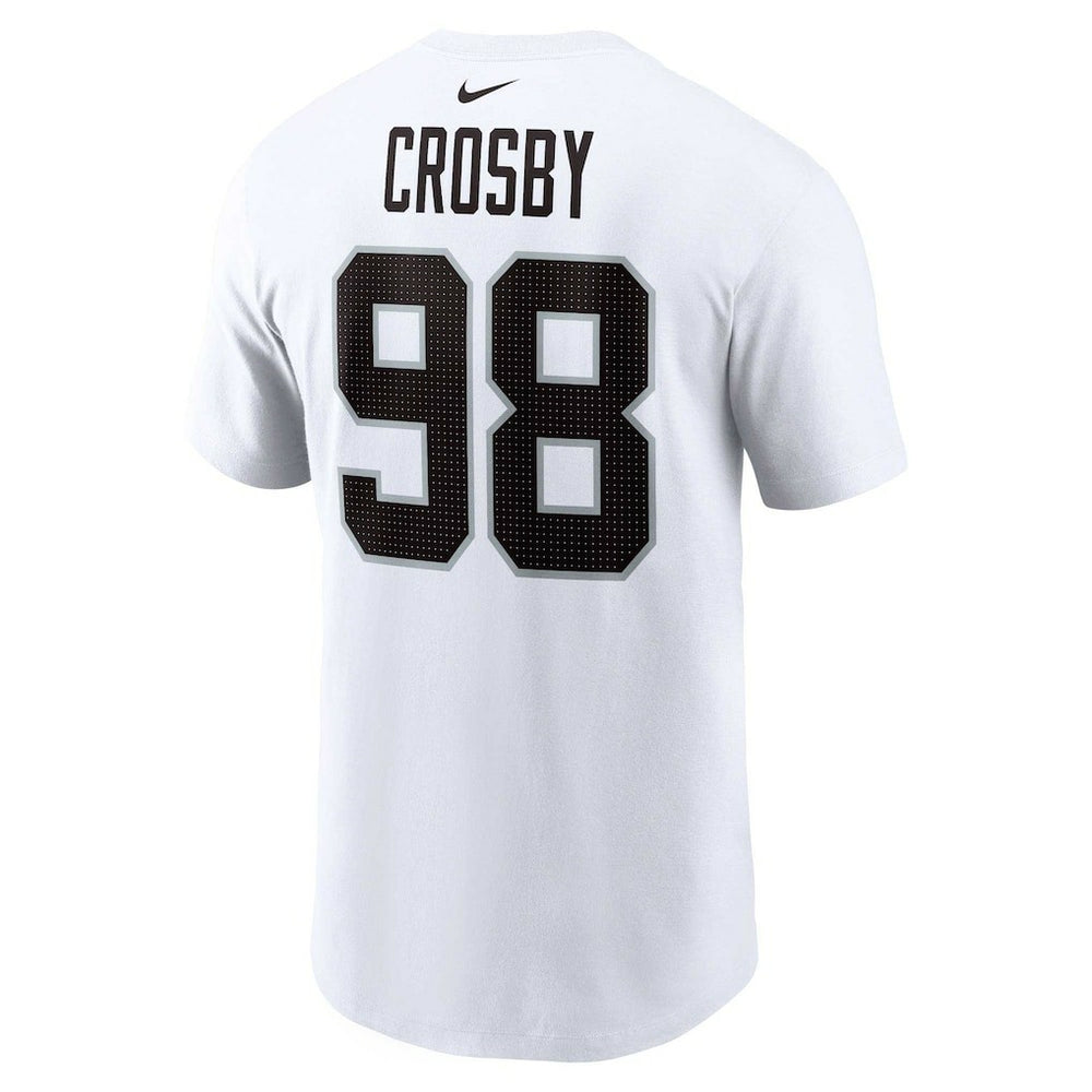 Maxx Crosby Las Vegas Raiders Player Name & Number T-Shirt White