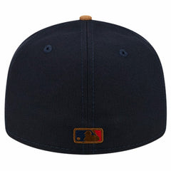 Boston Red Sox New Era Team Suede Visor Low Profile 59FIFTY Fitted Hat - Navy Hats