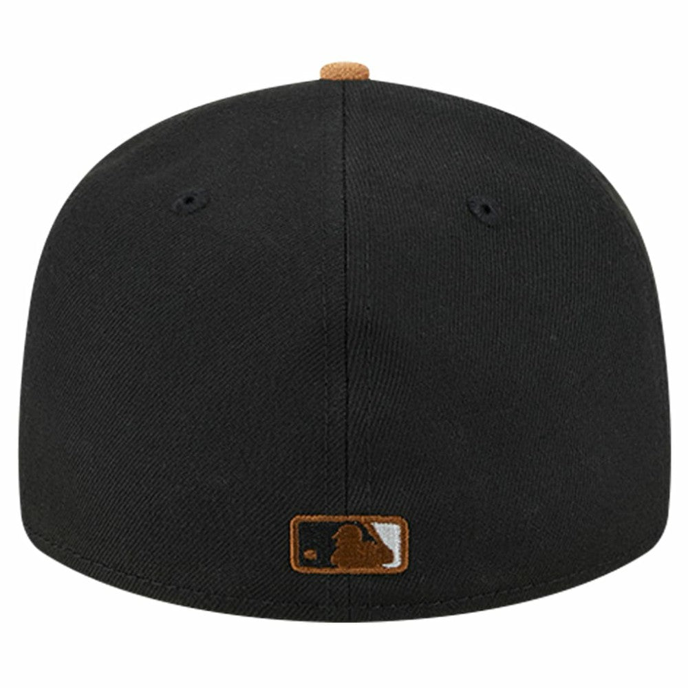 Chicago White Sox New Era Team Suede Visor Low Profile 59FIFTY Fitted Hat - Black Hats