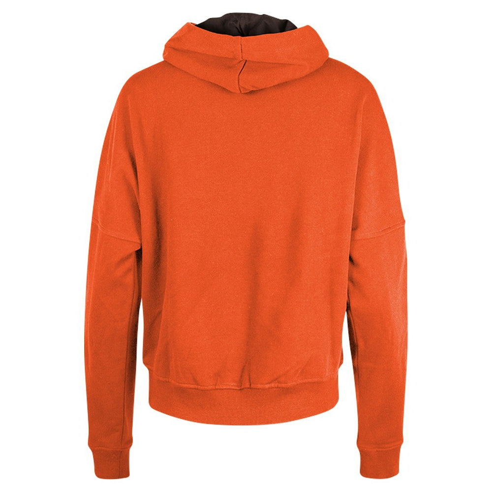 Cleveland Browns New Era Women's Throwback Boxy Pullover Hoodie Orange