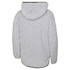 NHL Chicago Blackhawks Girls Youth Ultimate Teddy Fleece Pullover Hoodie - Heather Gray