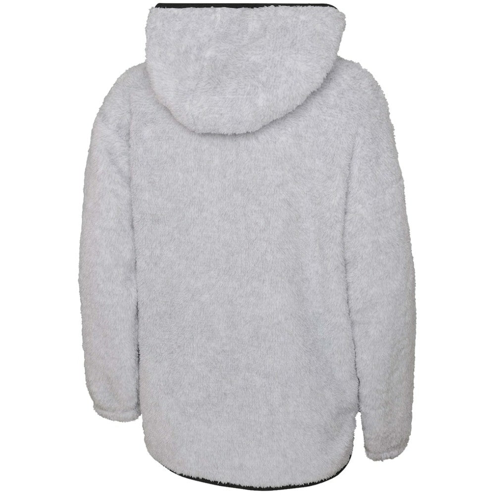 NHL New Jersey Devils Girls Youth Ultimate Teddy Fleece Pullover Hoodie - Gray