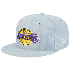 Los Angeles Lakers Injection Denim Patchwork 9FIFTY Snapback Hat Denim
