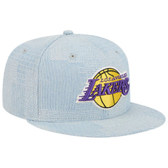 Los Angeles Lakers Injection Denim Patchwork 9FIFTY Snapback Hat Denim