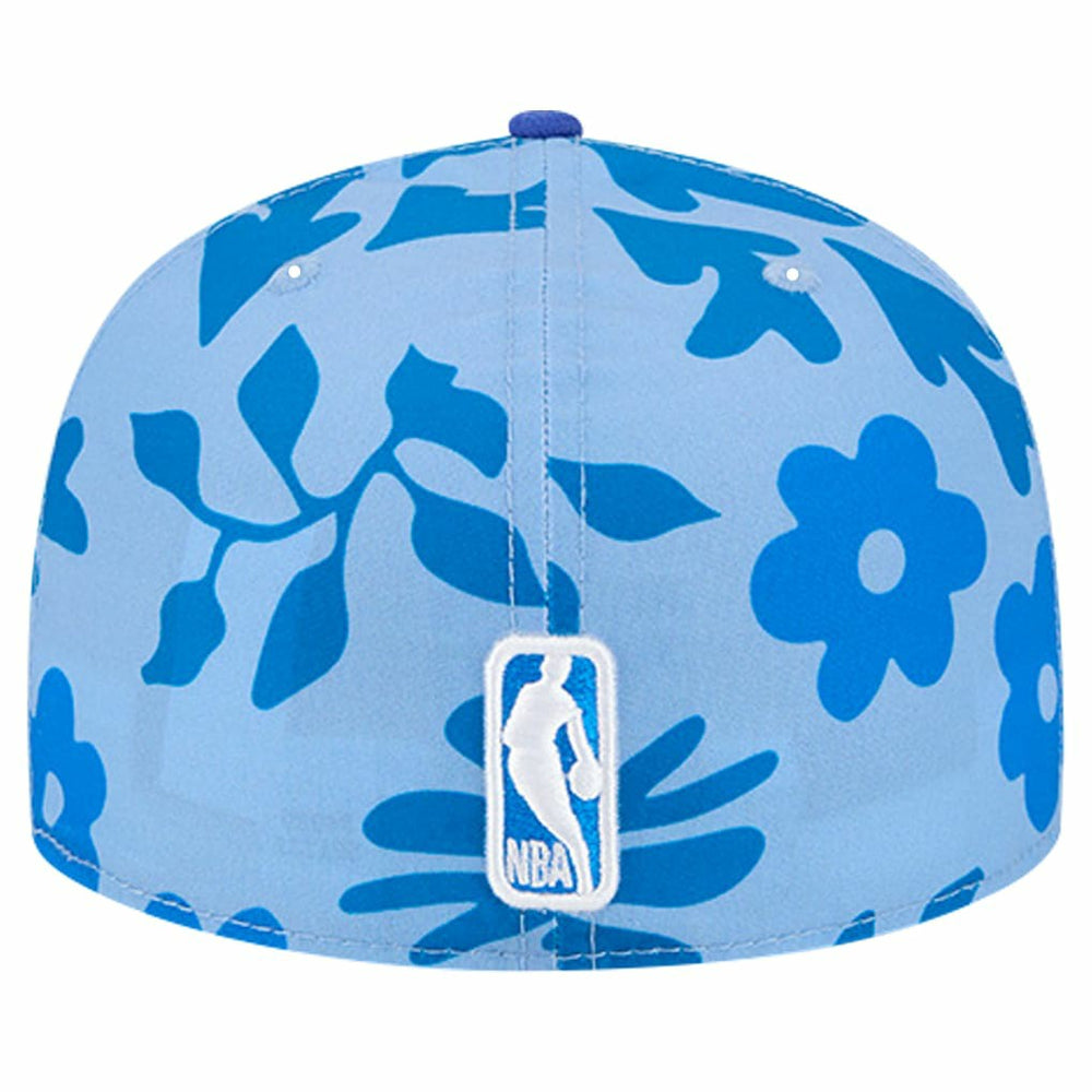 Golden State Warriors Palm Fronds 2-Tone 59FIFTY Fitted Hat Royal