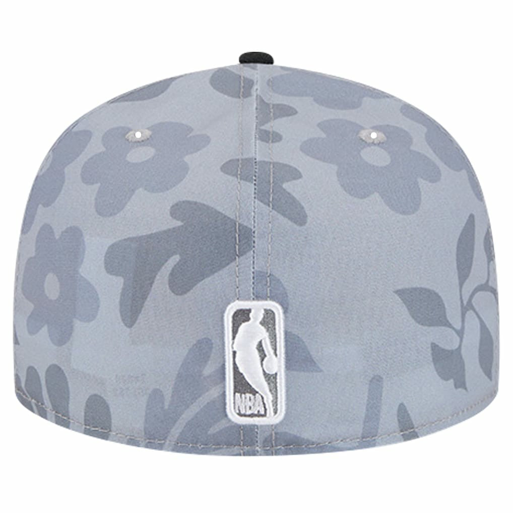 Chicago Bulls Palm Fronds 2-Tone 59FIFTY Fitted Hat Gray