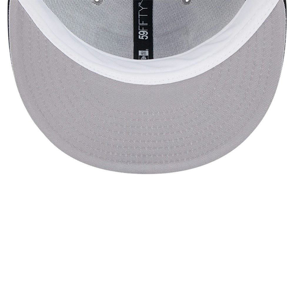 Miami Heat Palm Fronds 2-Tone 59FIFTY Fitted Hat Gray
