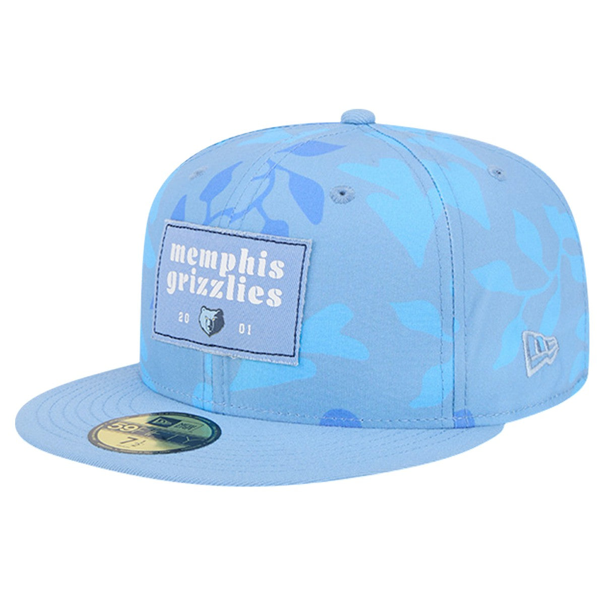 Memphis Grizzlies Palm Fronds 2-Tone 59FIFTY Fitted Hat Blue