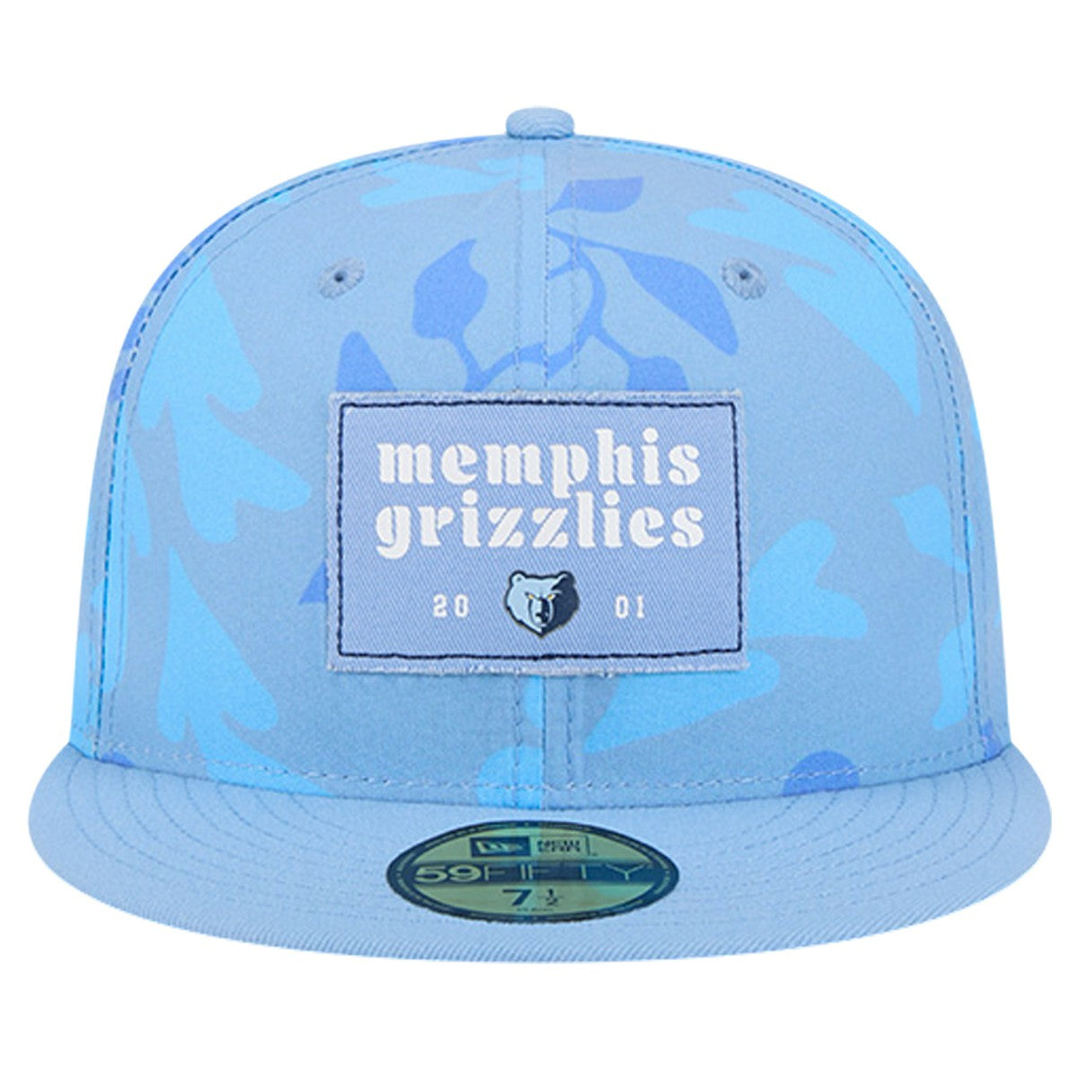 Memphis Grizzlies Palm Fronds 2-Tone 59FIFTY Fitted Hat Blue