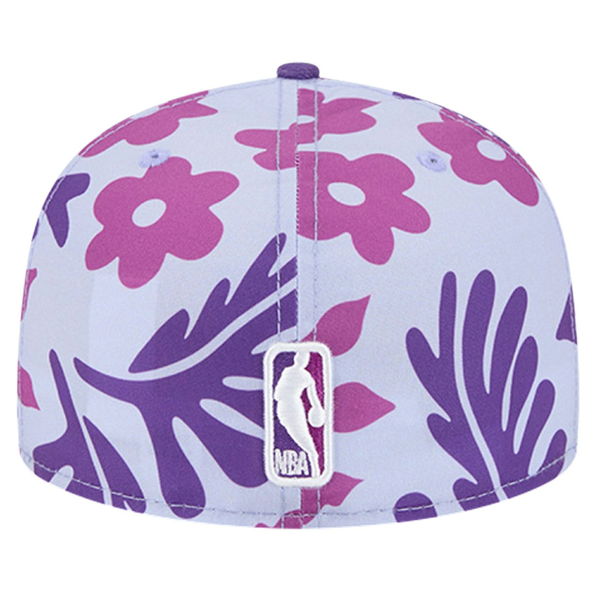 Los Angeles Lakers Palm Fronds 2-Tone 59FIFTY Fitted Hat Purple