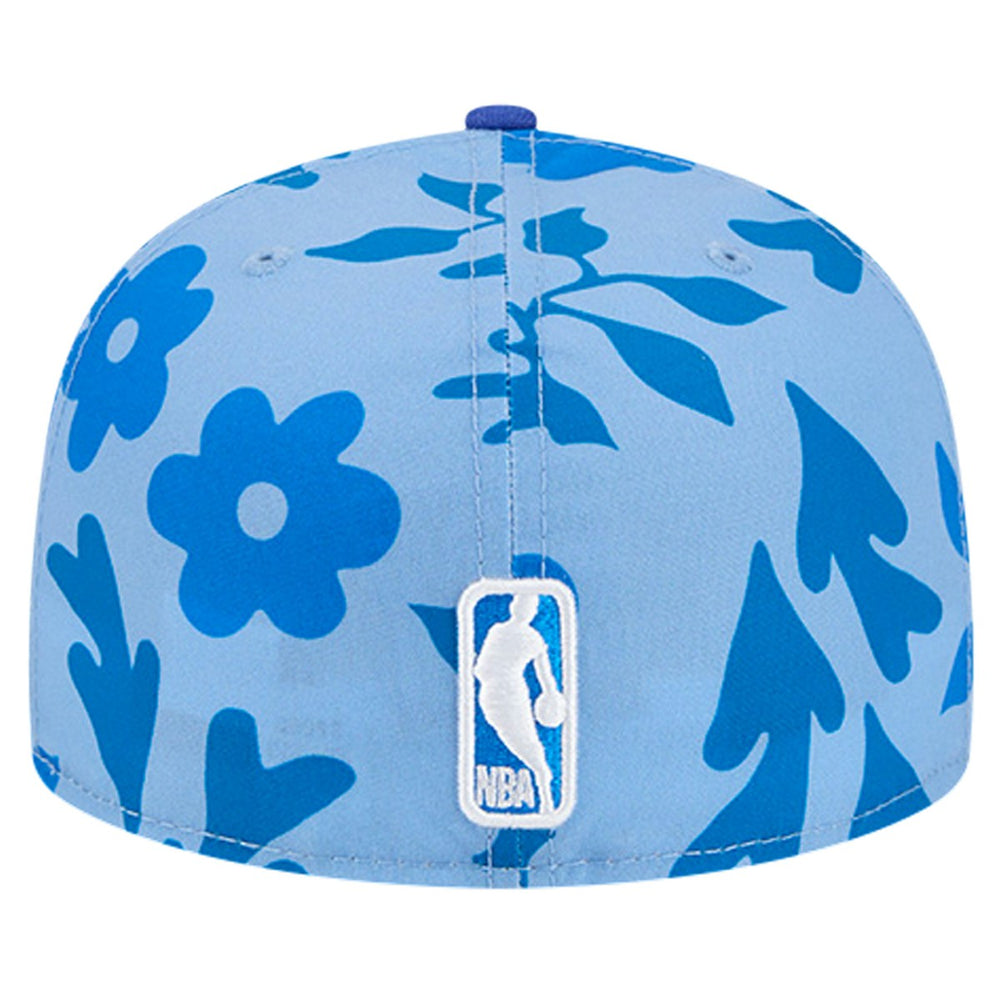New York Knicks Palm Fronds 2-Tone 59FIFTY Fitted Hat Blue