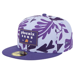 Phoenix Suns Palm Fronds 2-Tone 59FIFTY Fitted Hat Purple