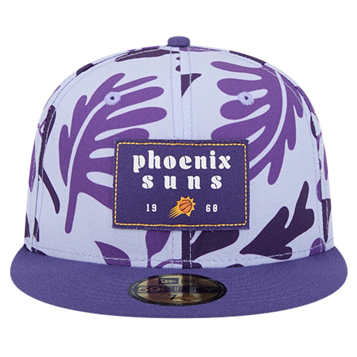 Phoenix Suns Palm Fronds 2-Tone 59FIFTY Fitted Hat Purple
