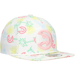 Atlanta Hawks Palm Trees and Waves Golfer Adjustable Hat White