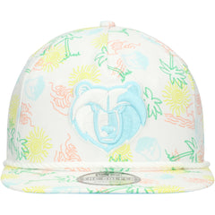 Memphis Grizzlies Palm Trees and Waves Golfer Adjustable Hat White