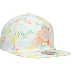 Phoenix Suns Palm Trees and Waves Golfer Adjustable Hat White