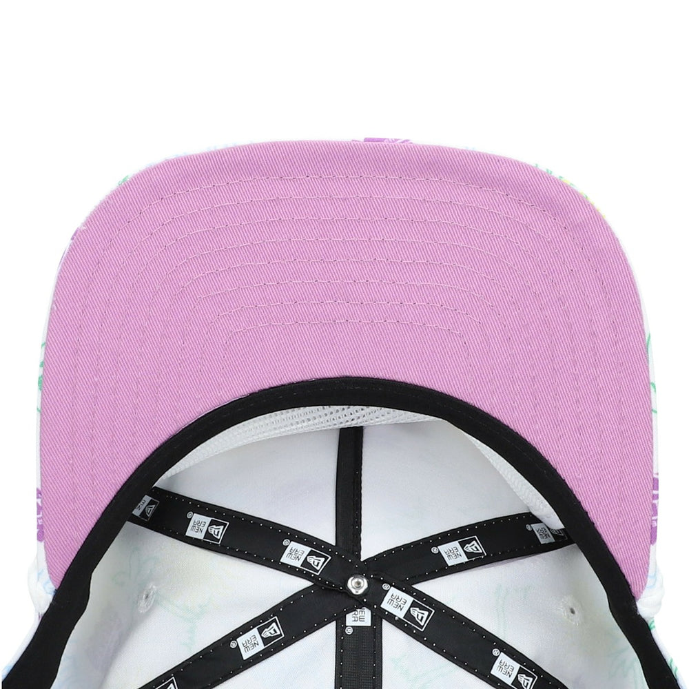 Sacramento Kings Palm Trees and Waves Golfer Adjustable Hat White