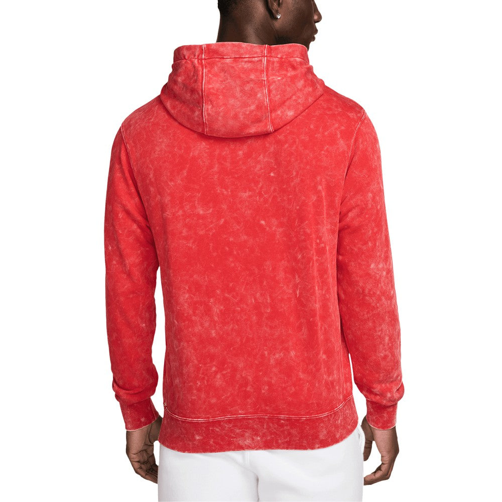 Paris Saint-Germain Club Washed Pullover Hoodie Red