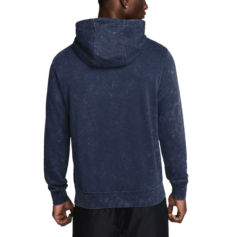 Paris Saint-Germain Club Washed Pullover Hoodie Navy