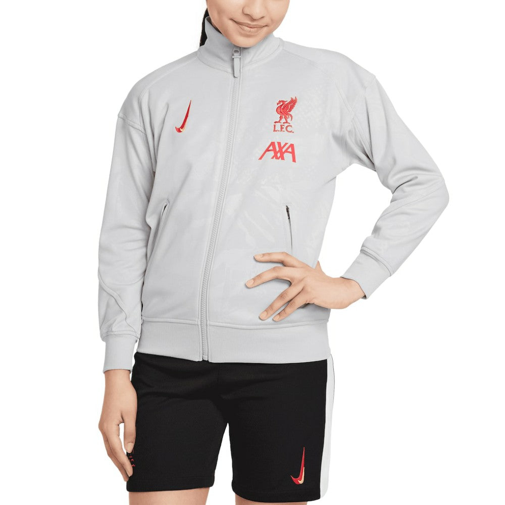 Liverpool Youth 2024/25 Third Academy Pro Anthem Full Zip Jacket Gray
