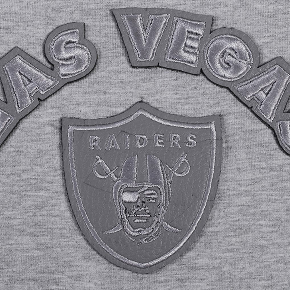 Las Vegas Raiders Pro Standard Women's Triple Tonal Racerback Tank Top Gray