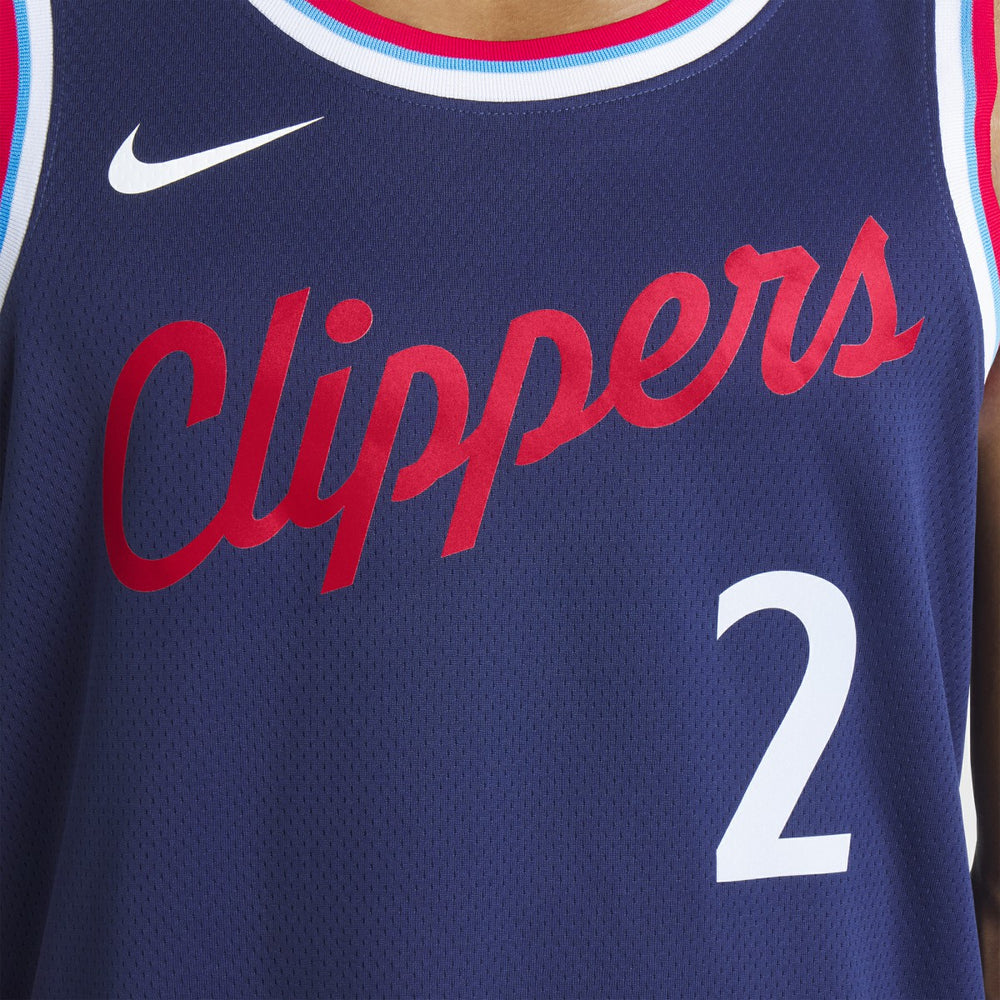 Kawhi Leonard LA Clippers Unisex 2024/25 Swingman Jersey Navy Icon Edition