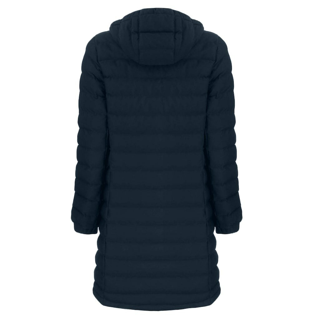 Chicago Bears Cutter & Buck Women's Mission Ridge Repreve Eco Insulated Long Full-Zip Puffer Jacket Navy