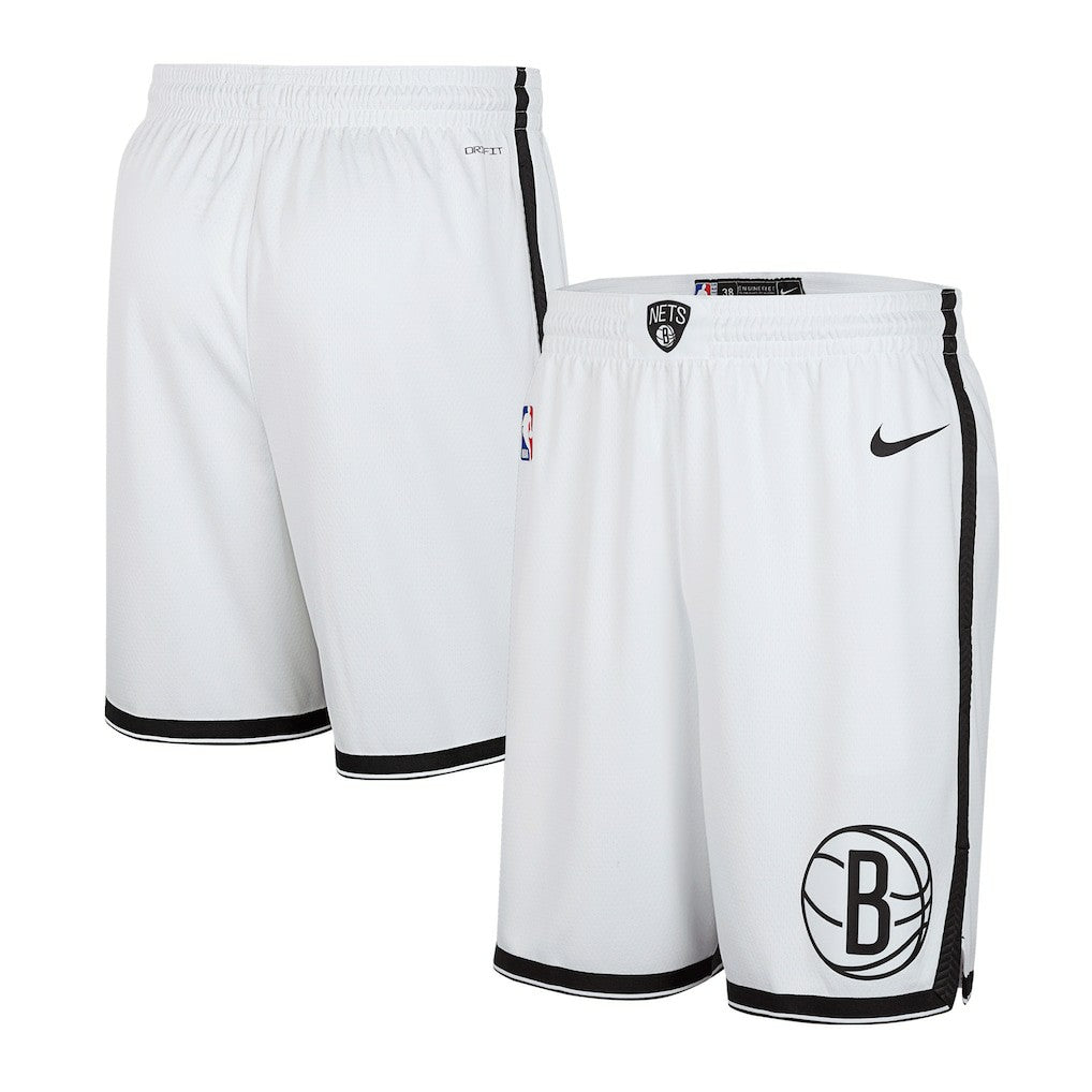 Brooklyn Nets 2024/25 Association Edition Swingman Shorts White