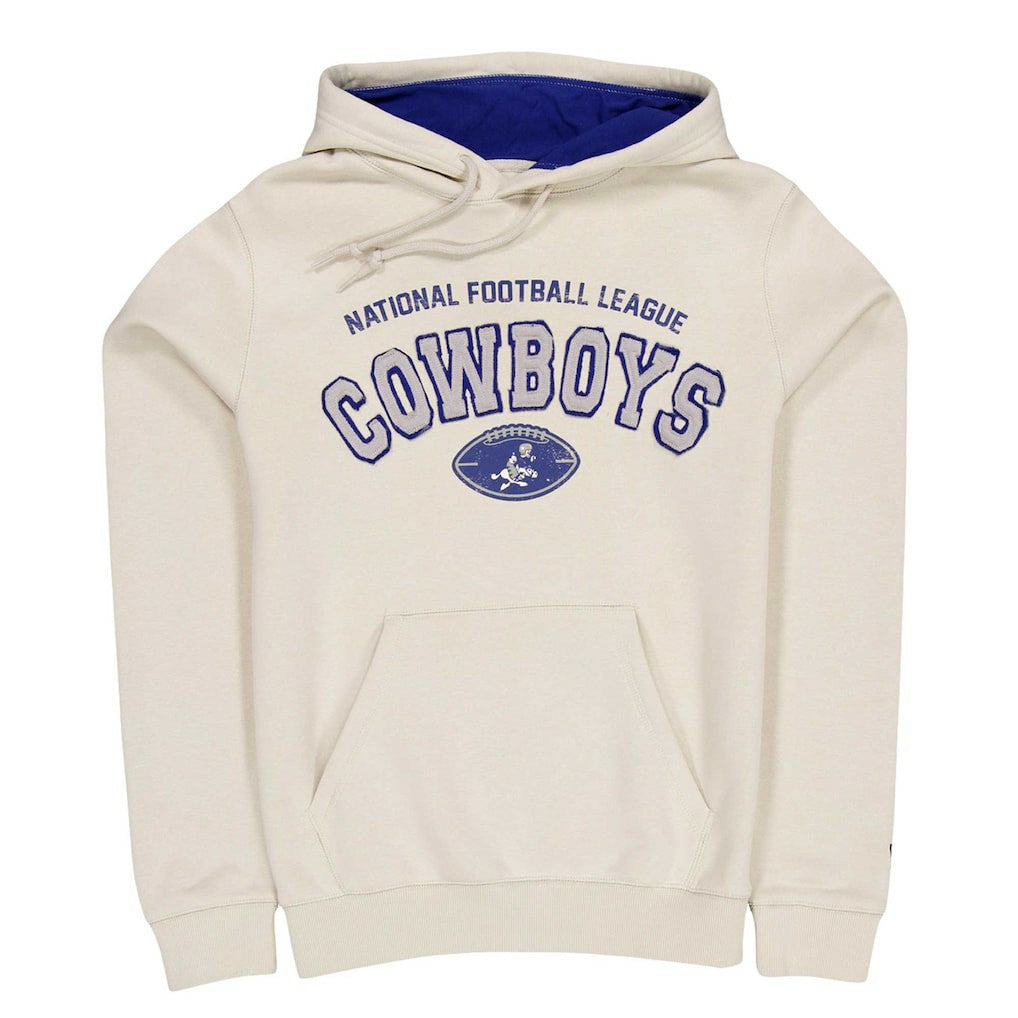 Dallas Cowboys New Era Historic 3rd Down Pullover Hoodie Cream