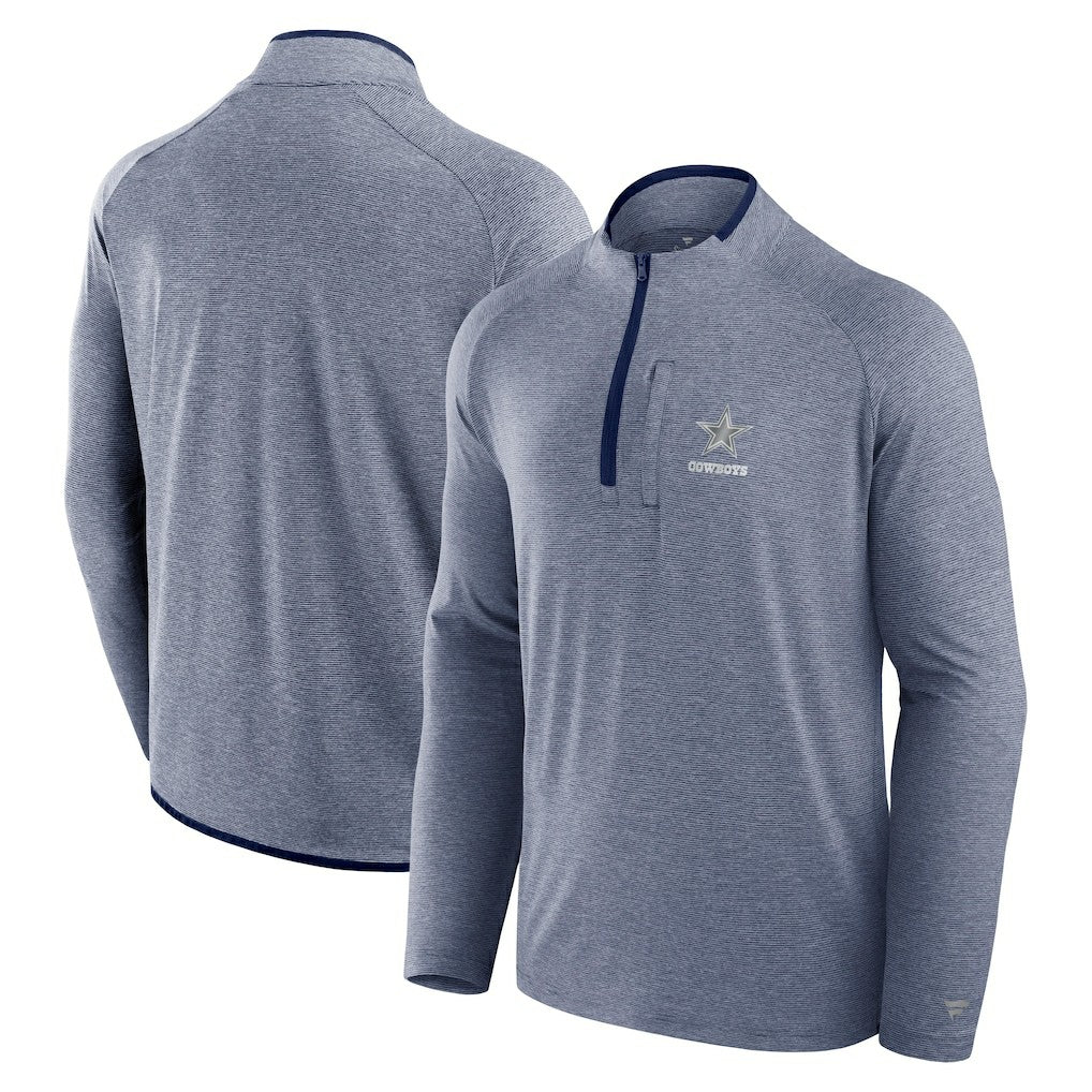 Dallas Cowboys Unisex Front Office Performance Primary Quarter-Zip Jacket Navy