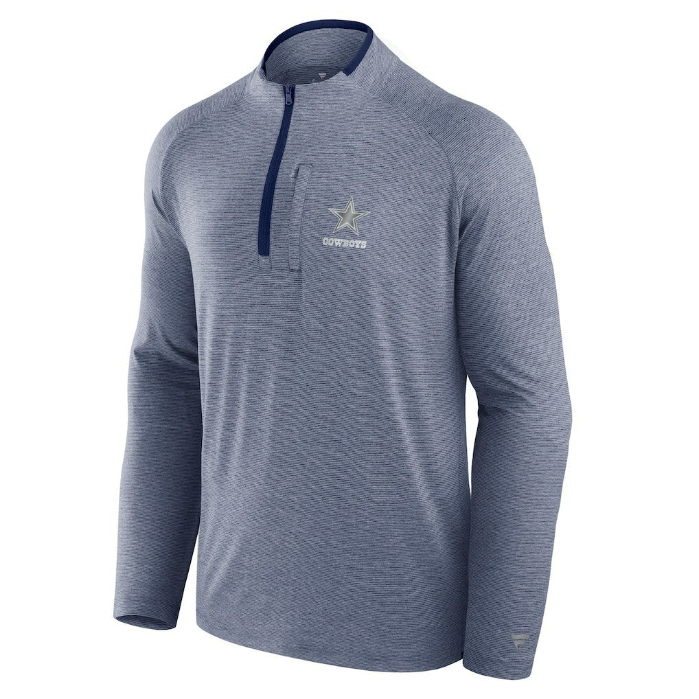 Dallas Cowboys Unisex Front Office Performance Primary Quarter-Zip Jacket Navy